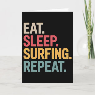 Best Surfing Art For Men Women Surfer Surf Surfboa Card