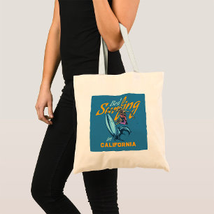 Best Surfing In California Tote Bag