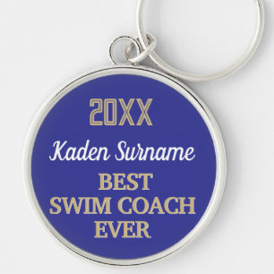 Best SWIM Coach Award Key Ring