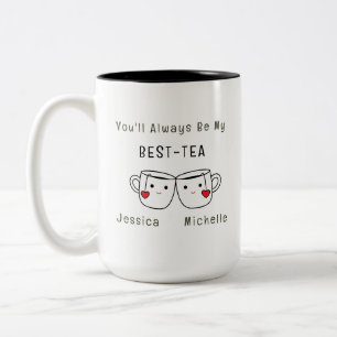 Best-Tea Personalised Friendship Two-Tone Coffee Mug