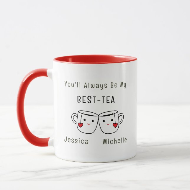 Best-Tea Personalized Friendship Mug (Left)