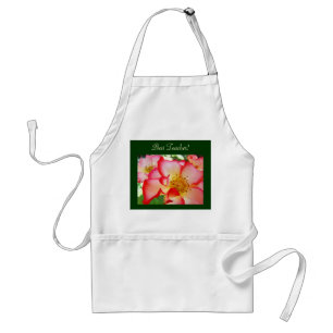 Best Teach aprons Red White Rose Flowers Nature