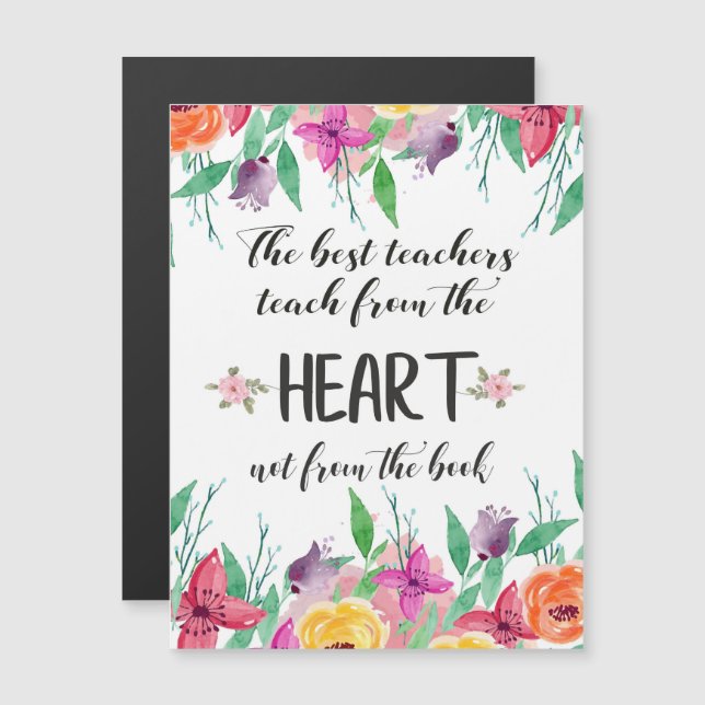 Best teacher Appreciation quote Thank you gift (Front/Back)