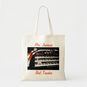 Best Teacher, Appreciation Thank You, Name, Canvas Tote Bag