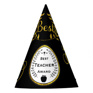 Best Teacher Award Party Hat