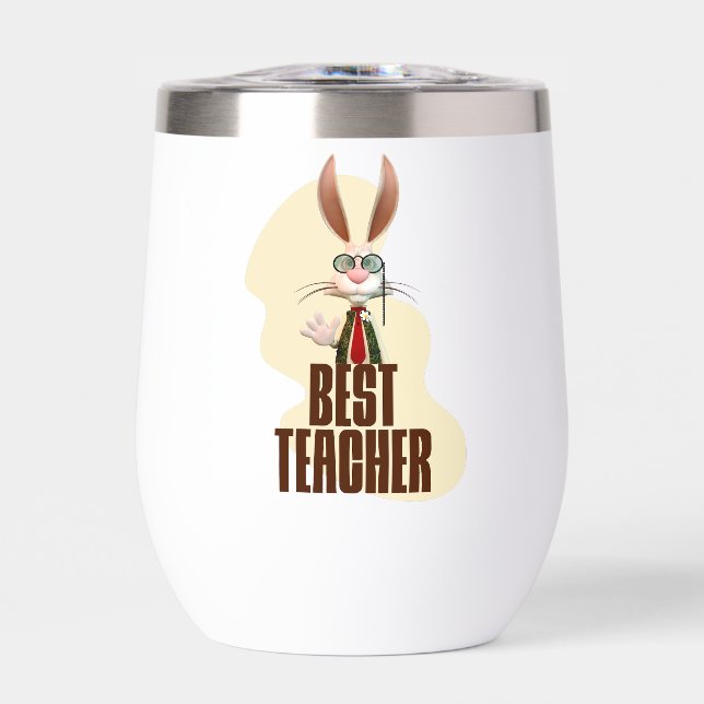 Best Teacher Bunny Rabbit Classroom Humour (Front)