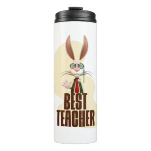 Best Teacher Bunny Rabbit Classroom Humour Thermal Tumbler
