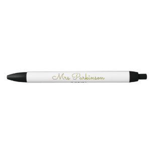 Best teacher ever add name date year simple school black ink pen
