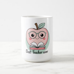 Best Teacher Ever Apple Design Coffee Mug