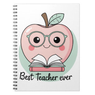 Best Teacher Ever Apple Design Notebook