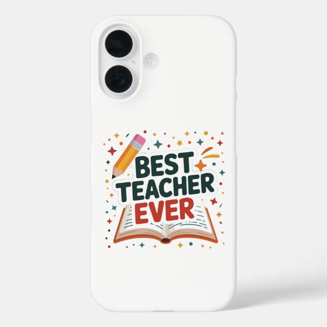 Best Teacher Ever Case-Mate iPhone Case (Back)