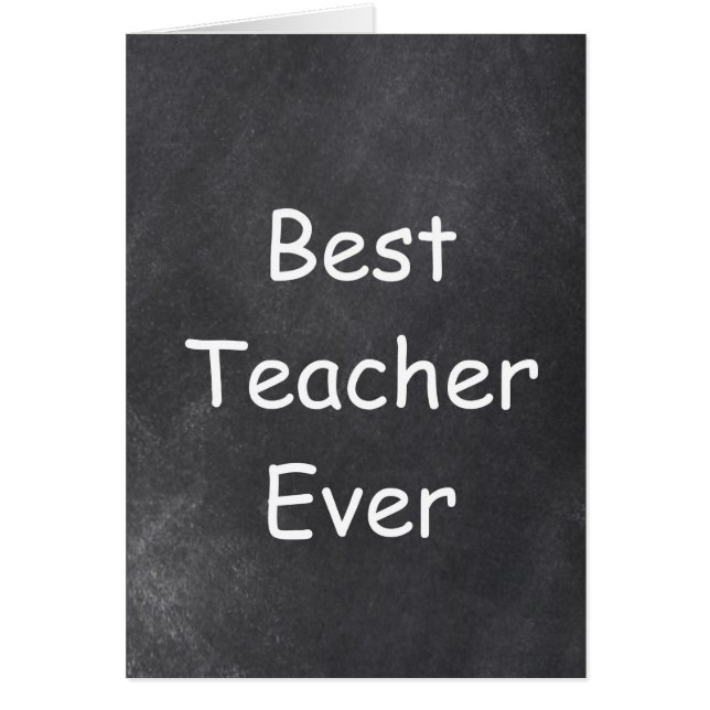 Best Teacher Ever Chalkboard Design (Front)