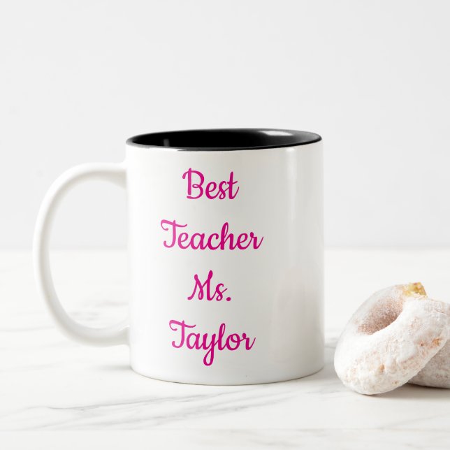 Best Teacher Ever Coffee Mug  (With Donut)