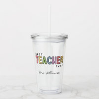 Best Teacher Ever Colourful Teacher Appreciation
