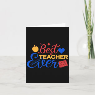 Best Teacher Ever Cute Back To School For Teacher Card