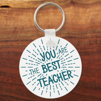 Best Teacher Ever Gift Key Ring