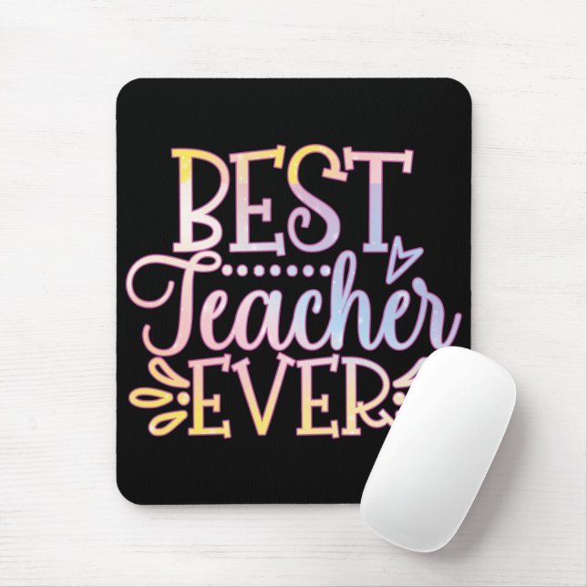 Best Teacher Ever Mouse Pad (With Mouse)