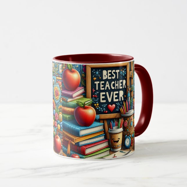 Best Teacher Ever Mug (Front Right)