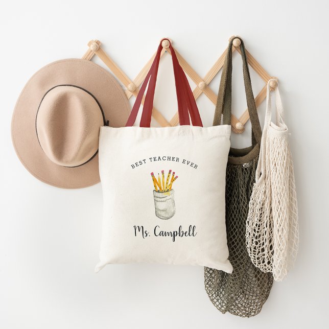 Best Teacher Ever | Personalised Tote Bag (Creator Uploaded)