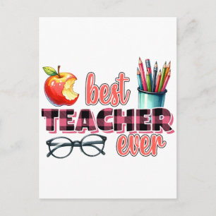 Best Teacher Ever Postcard