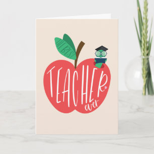 Best Teacher Ever, Teacher Appreciation Thank You Card