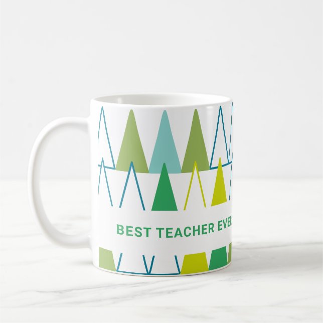 Best Teacher Ever Teacher's Gift  Coffee Mug (Left)