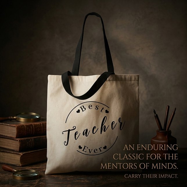 Best Teacher ever Tote Bag (Creator Uploaded)