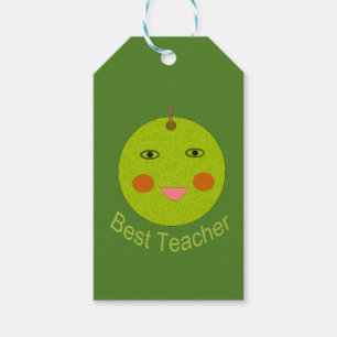 Best Teacher Happy Apple Custom Gift Tags