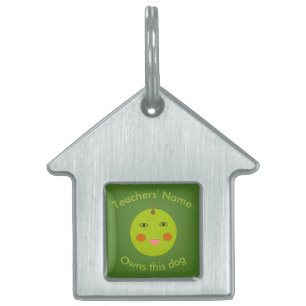 Best Teacher Happy Apple Custom Pet Tag
