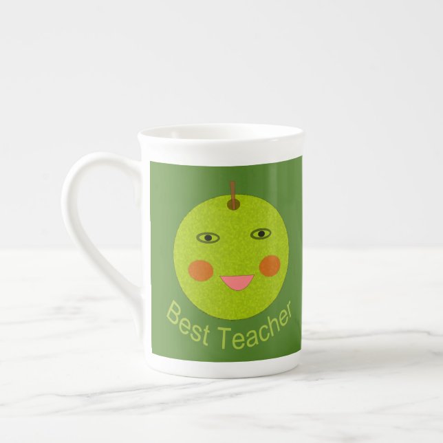 Best Teacher Happy Apple Mug (Left)
