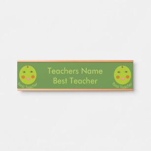 Best Teacher Happy Apple Personalised Hanging Sign