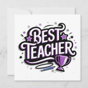 Best Teacher  Holiday Card