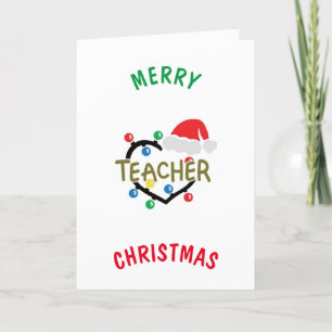*BEST TEACHER OF THE YEAR* AT CHRISTMAS HOLIDAY CARD