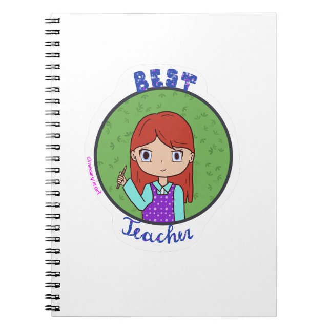 Best Teacher Pledge Doodle Drawing Notebook (Front)