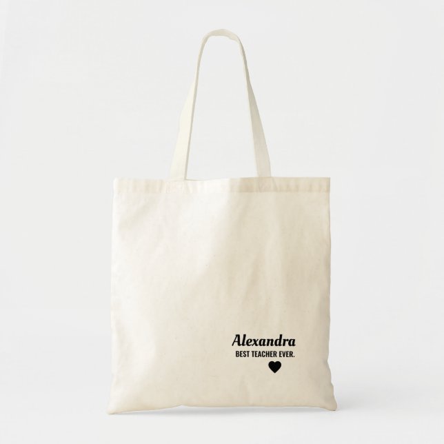 Best Teacher Tote Bag (Front)