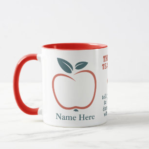 BEST TEACHERS custom name mugs