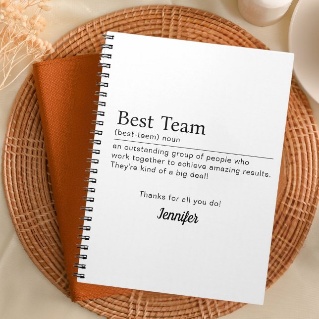 Best Team Corporate Staff Appreciation Employee Notebook (Creator Uploaded)