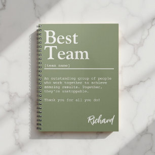 Best Team Definition Custom Employee Recognition Notebook
