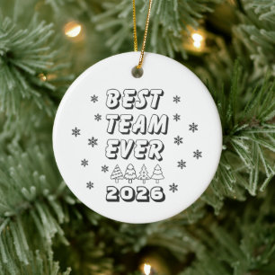 Best Team Ever Coworker Ceramic Tree Decoration