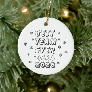 Best Team Ever Coworker Ceramic Tree Decoration