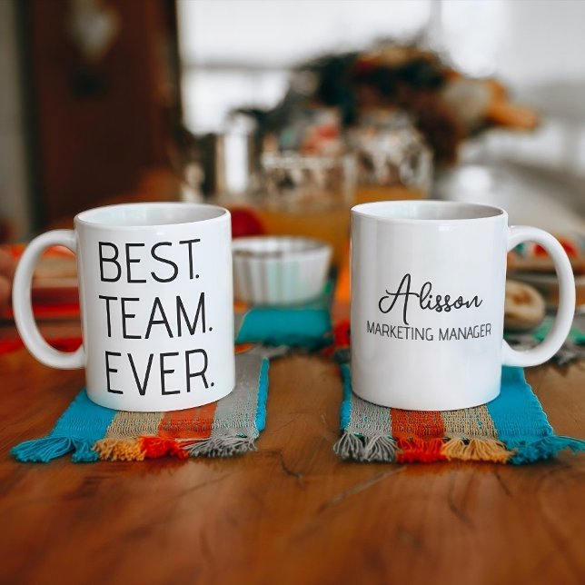 Best Team Ever, Personalised Employee Appreciation Coffee Mug (Creator Uploaded)