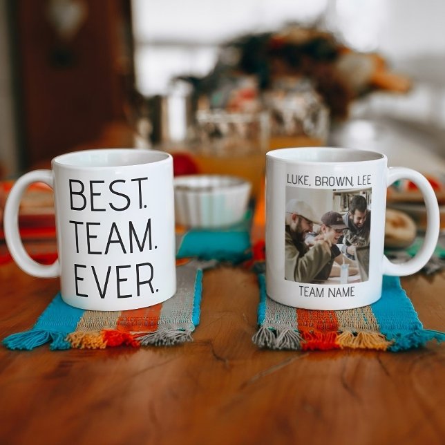 Best Team Ever - Personalised Office Team Photo Coffee Mug (Creator Uploaded)