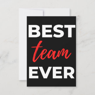 Best Team Ever Thank You Card