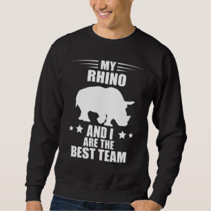 Best Team Wildlife Rhinos Animal Rights Rhinoceros Sweatshirt