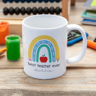 Best Techer Ever Personalised Teacher Gift Coffee Mug