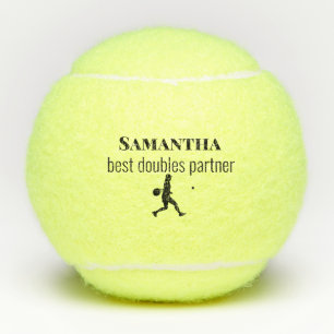Best Tennis Doubles Partner Name Silhouette Balls