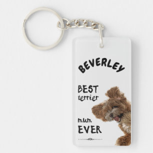 Best terrier mum ever key ring