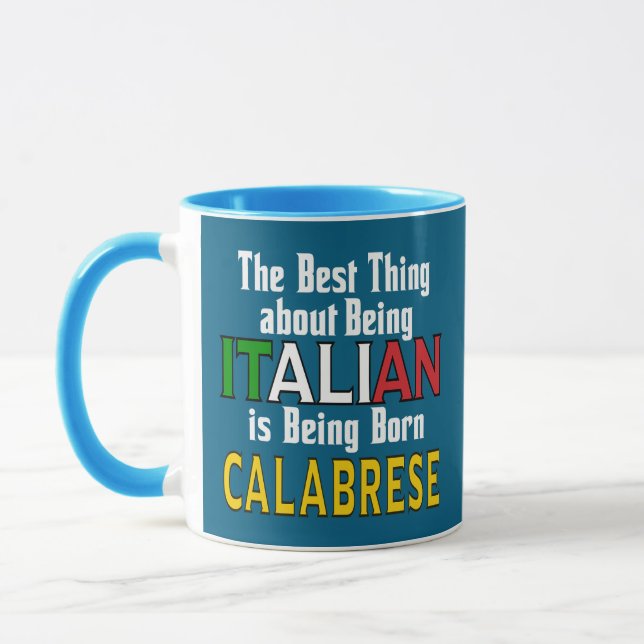 Best Thing about Being Italian  Mug (Left)