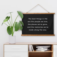 Best Things in Life Black Quote Landscape