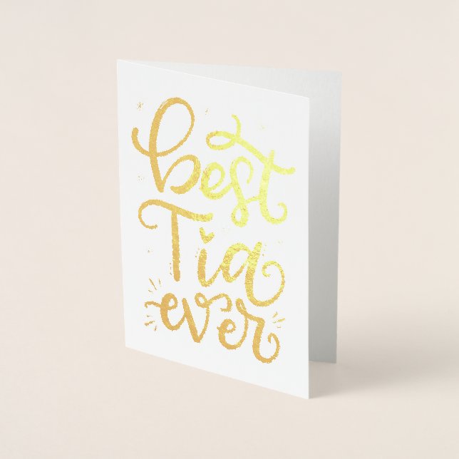 Best Tia Ever Foil Card (Front)